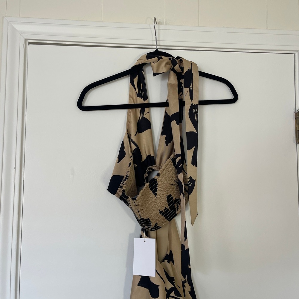 Endless Rose NWT $130 Floral Cutout O-Ring Maxi Dress Women's Size Small - Picture 12 of 14
